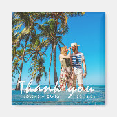 Beach Weddenschap Foto Hartelijk dank Magneet (Voorkant)