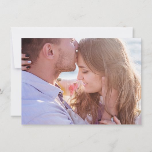 Beach Weddenschap foto Save the Date (Achterkant)