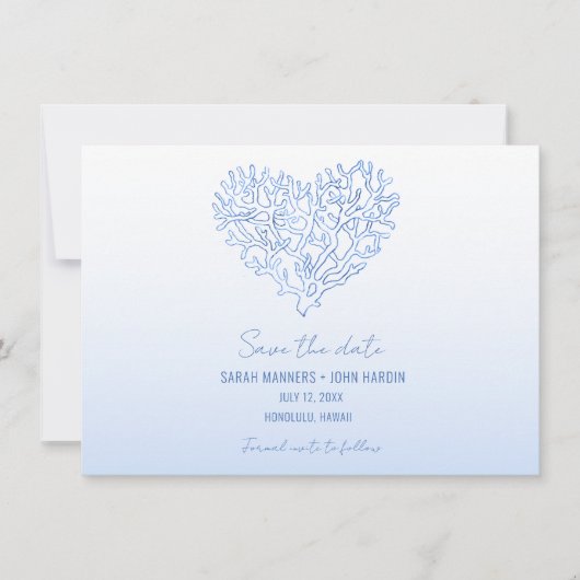 Beach Weddenschap foto Save the Date (Voorkant)