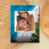 Beach Weddenschap foto Save the Date Aankondigingskaart