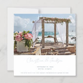 Beach Weddenschap foto Save the Date Magnetische Uitnodiging (Voorkant)