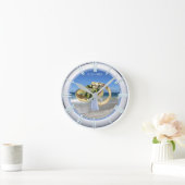 Beach Weddenschap Gift Clock Ronde Klok (Huis)