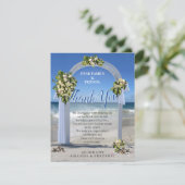 Beach Weddenschap Hartelijk dank Kaart (Staand voorkant)