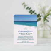 Beach Weddenschap Insert-kaarten Informatiekaartje (Staand voorkant)