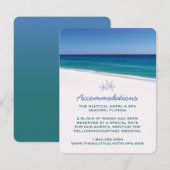 Beach Weddenschap Insert-kaarten Informatiekaartje (Voorkant / Achterkant)