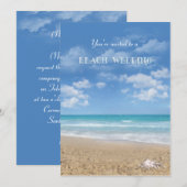 Beach Weddenschap Kaart (Voorkant / Achterkant)