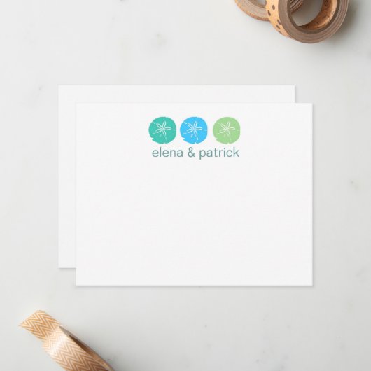 Beach Weddenschap-kaarten Notitiekaartje (Voorkant / Achterkant in situ)
