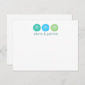 Beach Weddenschap-kaarten Notitiekaartje (Voorkant / Achterkant)