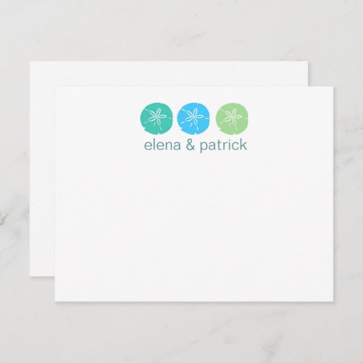 Beach Weddenschap-kaarten Notitiekaartje (Voorkant / Achterkant)