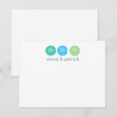 Beach Weddenschap-kaarten Notitiekaartje (Voorkant / Achterkant)