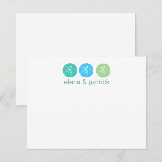 Beach Weddenschap-kaarten Notitiekaartje (Voorkant / Achterkant)