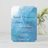 Beach Weddenschap mariniers en witte Waterverf Kaart (Staand voorkant)