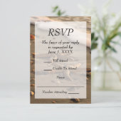 Beach Weddenschap of event RSVP Kaartje (Staand voorkant)