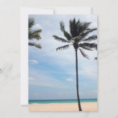 Beach Weddenschap - Palm Tree I Art on Back Kaart (Achterkant)