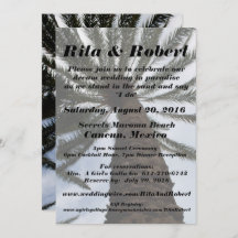 Beach Weddenschap - Palm Tree II Art Back