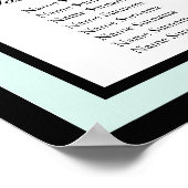 Beach Weddenschap Palm Tree Table Seatplan Print (Hoek)