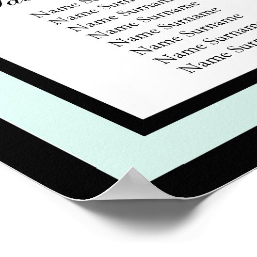 Beach Weddenschap Palm Tree Table Seatplan Print (Hoek)