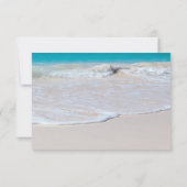 Beach Weddenschap Reply Kaarten met menukeuze RSVP Kaartje (Achterkant)