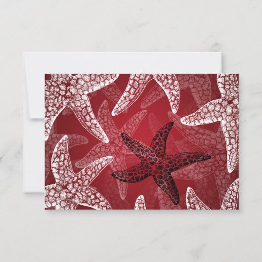 Beach Weddenschap RSVP Starfish Red (Achterkant)