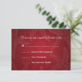 Beach Weddenschap RSVP Starfish Red Kaartje (Staand voorkant)