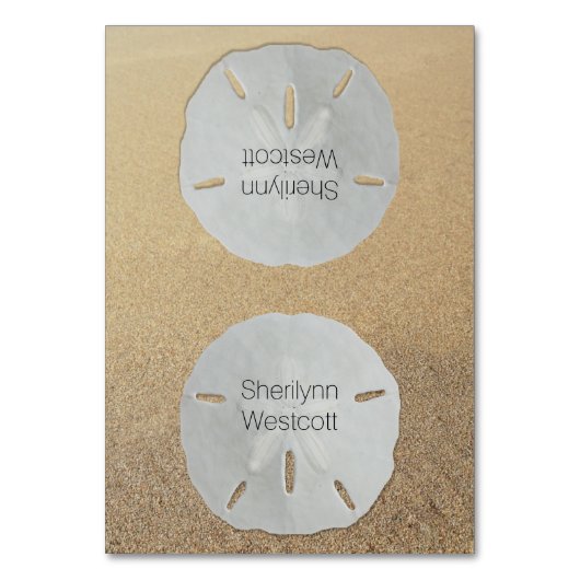 Beach Weddenschap Sand Dollar-kaarten voor gebotte Kaart (Voorkant)