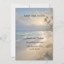 Beach Weddenschap Save the Date