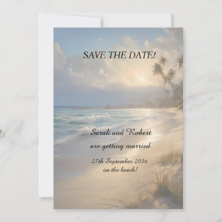 Beach Weddenschap Save the Date