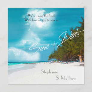 Beach Weddenschap Save the Date