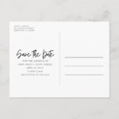 Beach Weddenschap Save the Date Aankondigingskaart (Achterkant)