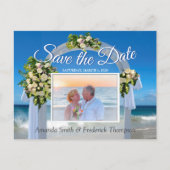 Beach Weddenschap Save the Date Aankondigingskaart (Voorkant)