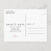 Beach Weddenschap Save the Date Aankondigingskaart (Achterkant)