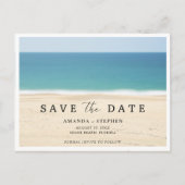 Beach Weddenschap Save the Date Aankondigingskaart (Voorkant)