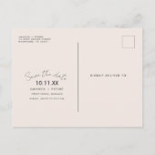 Beach Weddenschap Save the Date Aankondigingskaart (Achterkant)