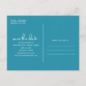 Beach Weddenschap Save the Date Aankondigingskaart (Achterkant)