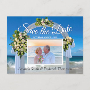 Beach Weddenschap Save the Date Aankondigingskaart