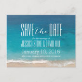 Beach Weddenschap Save the Date Aankondigingskaart (Voorkant)