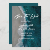 Beach Weddenschap Save the Date Cards (Voorkant / Achterkant)