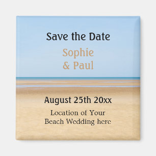 Beach Weddenschap Save the Date Fridge Magnet
