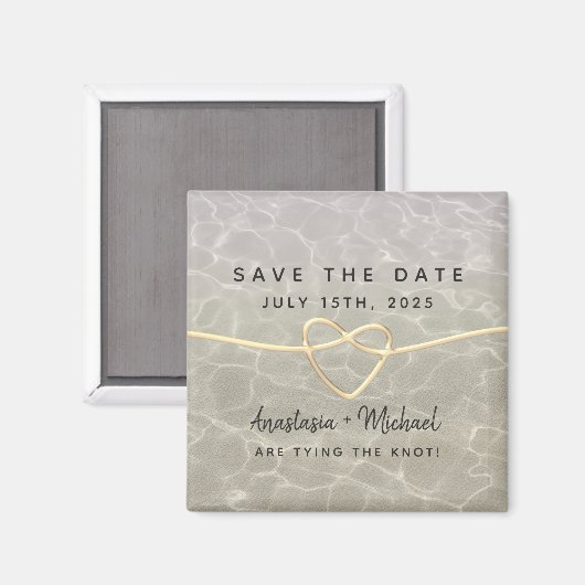 Beach Weddenschap Save the Date Invitation Magnet (Voorkant / Achterkant)