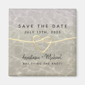 Beach Weddenschap Save the Date Invitation Magnet