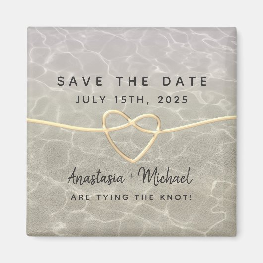 Beach Weddenschap Save the Date Invitation Magnet (Voorkant)