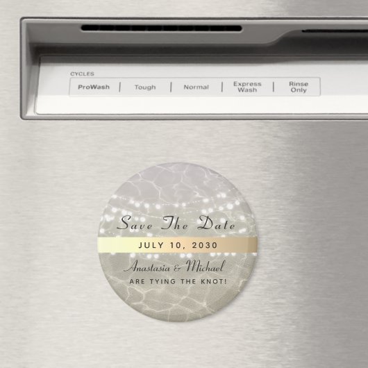 Beach Weddenschap Save the Date Invitation Magnet (Insitu (Vaatwasser))