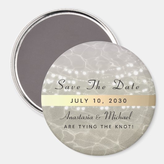 Beach Weddenschap Save the Date Invitation Magnet (Voorkant / Achterkant)