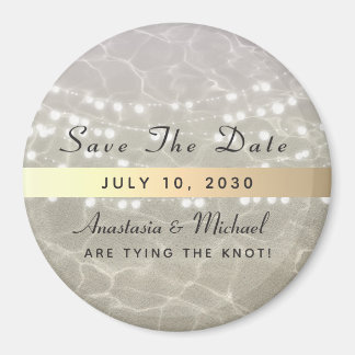 Beach Weddenschap Save the Date Invitation Magnet