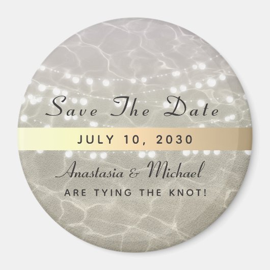 Beach Weddenschap Save the Date Invitation Magnet (Voorkant)
