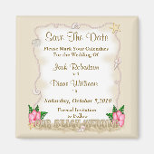 Beach Weddenschap Save the Date Magneet (Voorkant)
