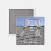 Beach Weddenschap Save the Date Magneet (Voorkant / Achterkant)