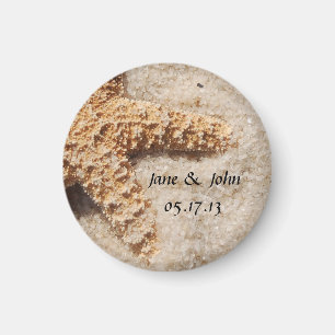 Beach Weddenschap Save the Date Magnet - Starfish 
