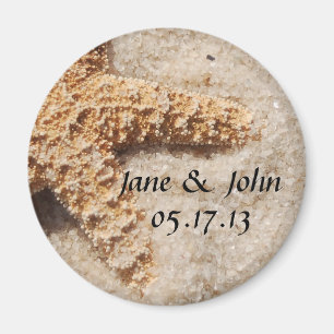 Beach Weddenschap Save the Date Magnet - Starfish