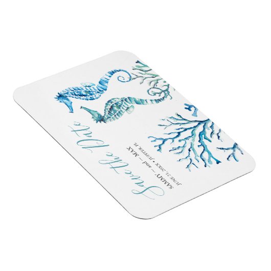 Beach Weddenschap Save the Date Magnets Magneet (Rechterzijde)